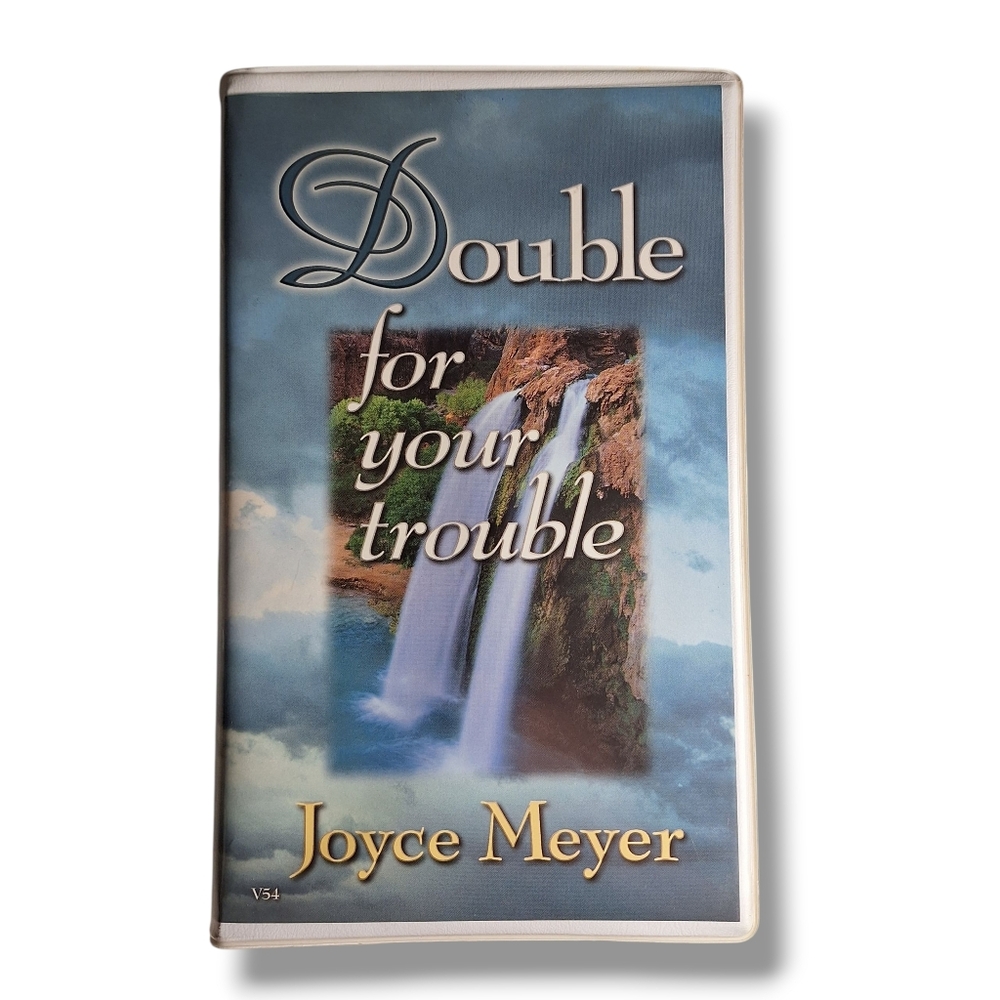 Joyce Meyer Audio Book VHS Tape Double For Your Trouble Self-Help Christianity
